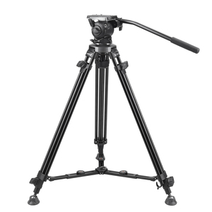 Trépied en alliage d'aluminium <span class=keywords><strong>E</strong></span>-<span class=keywords><strong>IMAGE</strong></span> EK630SE à 3 sections avec tête à flotteur et sac de transport, capacité de charge de 4 kg pour caméra vidéo - Product Image 1