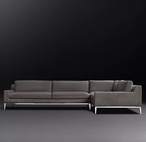 Sassanid OEM Design <span class=keywords><strong>modernista</strong></span> divano divano Italia in pelle con braccio sinistro con braccio in metallo con sezione L - Product Image 4