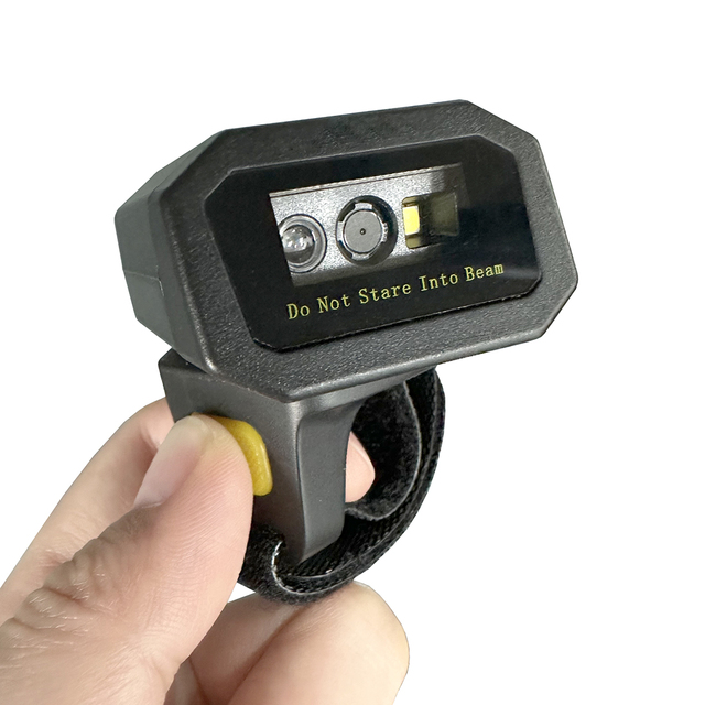 Mini Wearable Finger Bar Code Scanners USB Interface BT Wireless Ring Barcode Scanner Portable 1D 2D Qr Code Reader
