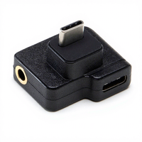 CYNOVA OSMO Action Adaptor Mikrofon Dual USB-C ke 3.5mm Asli Kompatibel dengan Aksesori DJI OSMO Action