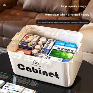 Trousse <span class=keywords><strong>de</strong></span> Premiers <span class=keywords><strong>Secours</strong></span> Moderne en PP Durable, Portable, pour Voyage, Boîte <span class=keywords><strong>de</strong></span> Rangement Médicale Domestique, Anti-Humidité, Anti-Poussière, 3 Couches - Product Image 5