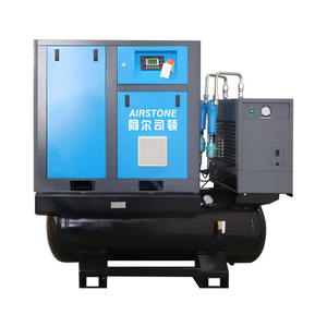 Compresor de Aire de Tornillo Estacionario AIRSTONE de 11kW con Control PLC, Aire Seco, 400L/500L, 220V/380V, Eficiencia Energética, Funcionamiento Silencioso - Product Image 1