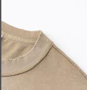 Débardeur oversize en coton 285G, streetwear vintage, usé, vêtements d'été <span class=keywords><strong>sans</strong></span> manches, t-shirts pour hommes - Product Image 2