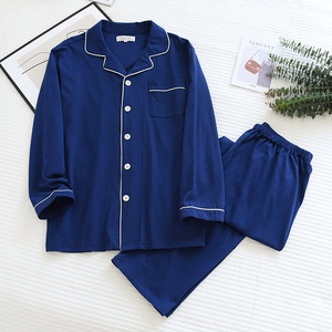 Ensemble pyjama boutonné à manches personnalisées pyjama confortable en satin, pour femmes vêtements de nuit en coton doux vêtements de détente/ - Product Image 4