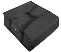 Sacs isothermes pour la livraison de pizzas, pour usage personnel et professionnel, 20x20x6cm, sacs alimentaires, couleur noire, 3 pizzas, livraison de nourriture