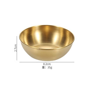 Plato de salsa de acero inoxidable al por mayor, cuenco pequeño de Metal para salsa de tomate, Mini platos para aperitivos, plato para condimentos, platillo - Product Image 6