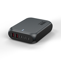 188W super charge PD GaN PC chargeur de bureau ignifuge 3C2A 5 ports cargadores portables avec prise EU US UK AU