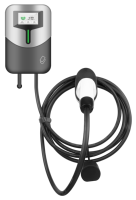 Chargeur EV de type 2 standard européen 11 kW 16 A 3P, câblage ouvert, borne murale, écran LCD, large plage de tension, protection complète EVSE