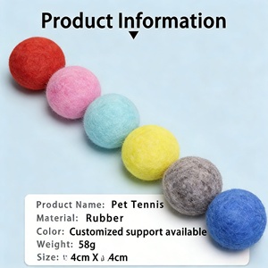 Evcil Hayvan Malzemeleri Tedarikçileri Özel Logolu Çevre Dostu Atılabilir Köpek Çiğneme Oyuncakları Toptan Evcil Hayvan Tenis Topları İnteraktif Köpek Oyuncak Topu - Product Image 4
