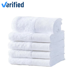 Lujo blanco Hotel Spa baño orgánico 100% algodón hojas de mano toallas de baño grandes - Product Image 1