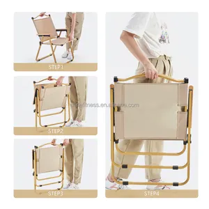 2022 New Outdoor Detachable Portable Metal Frame Folding Foldable Camping Kermit Chair For Picnic OEM