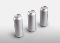 Boîtes en aluminium personnalisables vierges, résistantes aux hautes températures, avec barrière à l'oxygène, transparentes, 12 oz, pour boissons (thé, soda, vin)