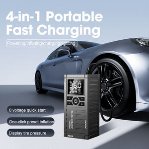 מכשיר התנעה לרכב ואופנוע עם משאבת אוויר, 1500A, ניפוח צמיגים, סוללה 8000mAh, תאורת LED, קופסת התנעה ניידת, 10 ליטר דלק - Product Image 3