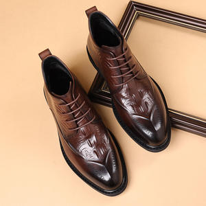 Chaussures en cuir les plus vendues pour hommes, style en cuir véritable pour hommes, chaussures habillées formelles pour hommes, style de mode haut de gamme, chaussures Derby - Product Image 6