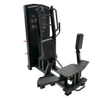 Machine Commerciale Double Fonction Abducteur-Adducteur, Cadre en Acier Robuste, Équipement de Gymnastique pour Entraînement de Force des Cuisses Intérieures et Extérieures, des Hanches et du Dos