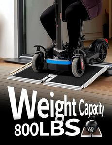 <span class=keywords><strong>Rampe</strong></span> de fauteuil roulant avec poignée Rampas antidérapant en aluminium pour handicapés <span class=keywords><strong>Rampe</strong></span> de fauteuil roulant pour les marches de la maison Escaliers Portes d'entrée - Product Image 2