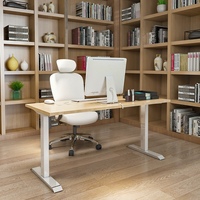 Bureau électrique réglable en hauteur OMNI avec préréglages de mémoire, design moderne, ergonomique et durable, certifié BIFMA, compact et mobile