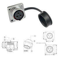 SF20 Push-Pull Autobloquant Aviation Plug Base Carrée Connecteur Mâle/Femelle pour 2-15-core Heavy Duty Connecteur Connexion D'alimentation