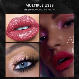 3Pcs Matte Son Môi Lỏng Thiết Lập Long Lanh Kim Cương Shining Lip Gloss Gothic Trang Điểm Thiết Lập 24 Giờ Lâu Dài Không Thấm Nước Halloween Mak - Product Image 3