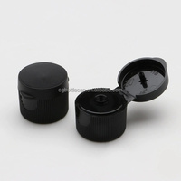 Échantillons gratuits 24mm côté nervuré et surface mate bouchon à rabat en plastique PP bouchon de bouteille emballage cosmétique