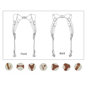 Dành Cho Máy Ảnh DSLR/DSLR Phát Hành Nhanh Chống Trượt Dual Shoulder Leather Khai Thác Dây Đeo Máy Ảnh Dây Đeo Máy Ảnh - Product Image 5