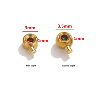 20 pièces perle d'extrémité à sertir 304 en acier inoxydable bouchon de positionnement entretoise perle de localisation pour la fabrication de bijoux bricolage Bracelet fin Clip fermoir
