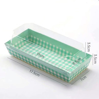 Vente en gros Boîtes à sandwich Boîtes d'emballage pour rouleaux de gâteaux Boîtes d'emballage alimentaire carré transparent avec couvercle design pour boulangerie