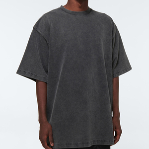 100% Pima Cotton High Quality Heavyweight Streetwear Screen Print Vintage T-Shirt Logo Custom Printed T-Shirt Acid Wash T-Shirt - Product Image 1