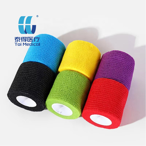 Cổ phiếu nhà máy 5cm 4.5mclearance không dệt tự dính cố kết băng màu ngẫu nhiên thể thao phục hồi ngón tay băng cho bác sĩ thú y bọc - Product Image 2