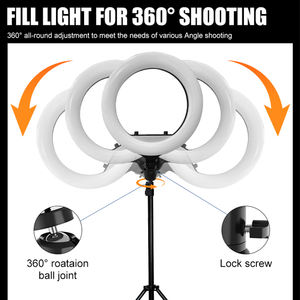 Lámpara de Anillo LED de 18 Pulgadas y 45W con Temperatura de Color Ajustable, Luz de Fotografía para Transmisión en Vivo, Tik <span class=keywords><strong>Tok</strong></span>, Estudio de Fotografía - Product Image 4