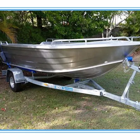 Allheart CE Sport Aluminum 15ft/4.5m Dingy Open Rowing Boat for Fishing