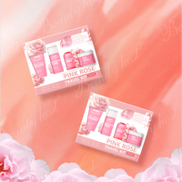 Tonique coréen pour la peau, minimiseur de pores, exfoliant facial pour une peau éclatante, sérum hydratant, ensemble de soins de la peau avec fleur de rose