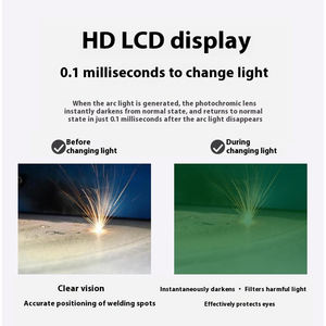 Lentilles filtrantes de soudage à assombrissement automatique personnalisées de haute qualité en ligne vente en gros à bas prix Caractéristiques de protection Casques de soudage - Product Image 4