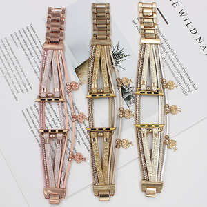 <span class=keywords><strong>Bracelet</strong></span> en <span class=keywords><strong>cuir</strong></span> tissé pour <span class=keywords><strong>Apple</strong></span> <span class=keywords><strong>Watch</strong></span>, bijoux bohème cadeau pour femmes, <span class=keywords><strong>bracelet</strong></span> boho en <span class=keywords><strong>cuir</strong></span> - Product Image 2
