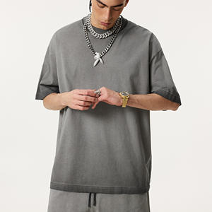 Camiseta Básica de Hip Hop para Hombre, 100% Algodón, Color Sólido, Manga Corta, Casual, Suave, Transpirable, Corte Regular, Estilo Diario para Verano - Product Image 2