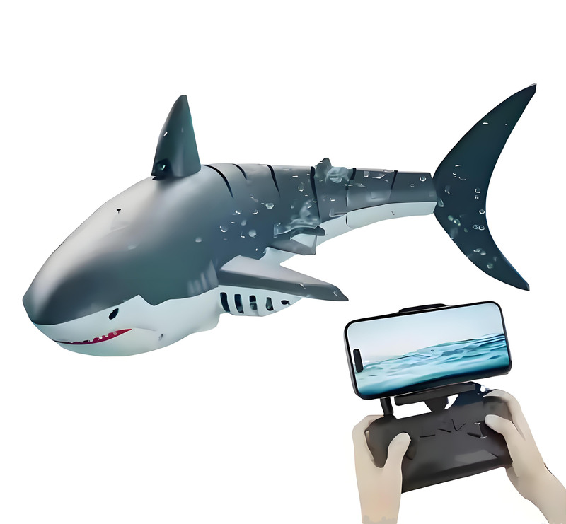 Waterproof Simulation Shark RC Boat High