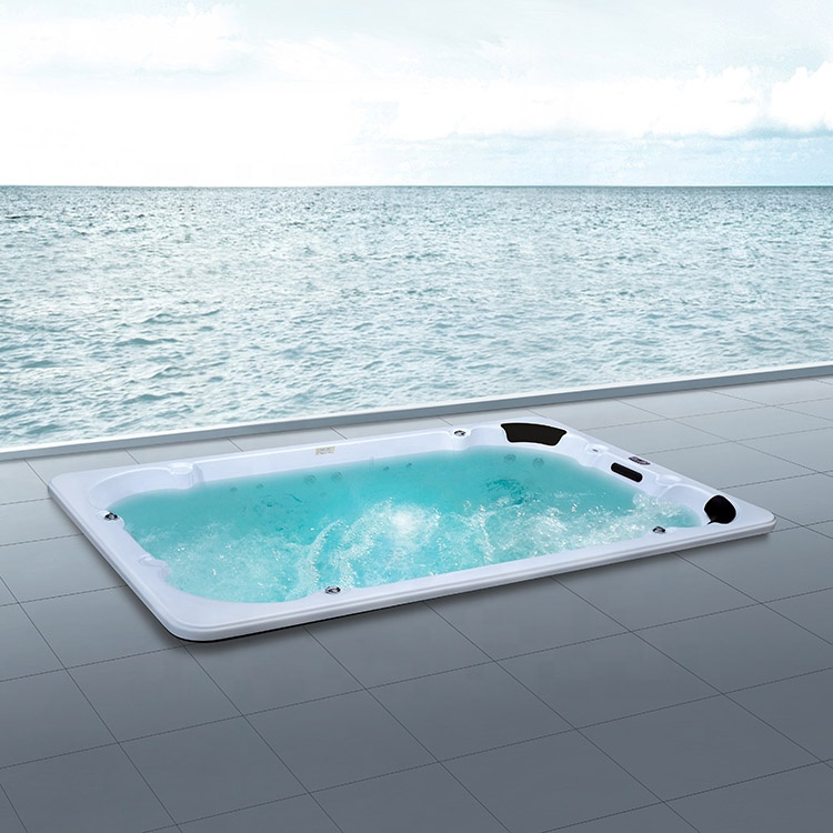 Rectangular shape whirlpool massage 11 person design hot tubs