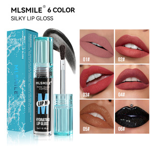 MLSMILE 6 colores líquido antiadherente taza de labios esmalte Sexy No Blooing Shimmer brillo de labios - Product Image 1