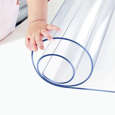 Feuille flexible en pvc transparent, protecteur de couverture de table transparent, film décoratif en pvc, 5mm, 1 pièce