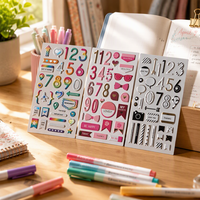 1 autocollant décoratif en PVC DIY pour cadeaux promotionnels