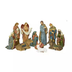 Statua Religiosa Personalizzata a Grandezza Naturale, Scena della Nascita di Gesù 3D, Decorazione Natalizia per Esterni e Interni, Scultura in Resina di Xiamen, Modello Pronto in 10 Giorni - Product Image 4