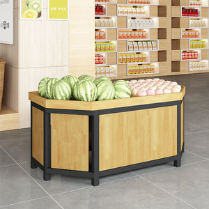 Diseño Interior Personalizado para Exhibición de Frutas y Verduras en Tiendas, Estante de Supermercado Hecho de Madera, Hierro y Metal - Product Image 6