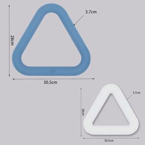 Anneau de fitness triangulaire en caoutchouc bleu BOGA pour exercices corporels, design léger et durable, usage commercial unisexe - Product Image 3