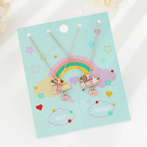 Wholesales Kids Jewelry Sister Friends Pendant Necklace for Bestie Best Friend Birthday <strong>Gift</strong> for Couple - Product Image 5