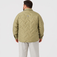 Veste matelassée en duvet pour homme, col ouvert, boutons-pression, poches, hiver, décontractée, grande taille, surdimensionnée, 6XL 7XL