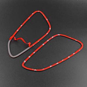 Garniture intérieure d'autocollant de cadre de poignée de porte de voiture en Fiber de carbone pour Chevrolet Colorado GMC <span class=keywords><strong>Canyon</strong></span> 2015-2020 nouvelle modification créative - Product Image 3