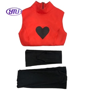 Disfraz de cosplay de Anime Hazbin Hotel <span class=keywords><strong>Charlie</strong></span> para Halloween, disfraz de película y TV, unisex para adultos, cuello alto, rojo, sexy, sin mangas, poliéster - Product Image 5