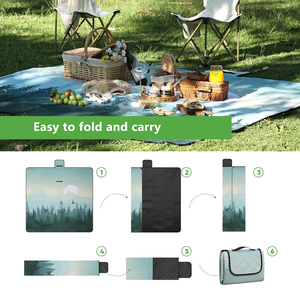 Coperta da Picnic Extra Large impermeabile resistente pieghevole tappetino da Picnic coperta da esterno per il <span class=keywords><strong>prato</strong></span> in spiaggia - Product Image 6