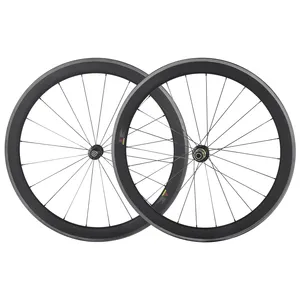700C碳纤维车轮组自行车敲口器碳轮公路自行车自行车轮对