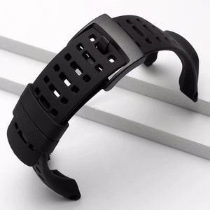 <span class=keywords><strong>Bracelet</strong></span> en caoutchouc noir de haute qualité, spécial pour la série <span class=keywords><strong>SUUNTO</strong></span> AMBIT 1/2/3, <span class=keywords><strong>bracelet</strong></span> en silicone pour hommes, accessoires de montre, 3 acheteurs - Product Image 2